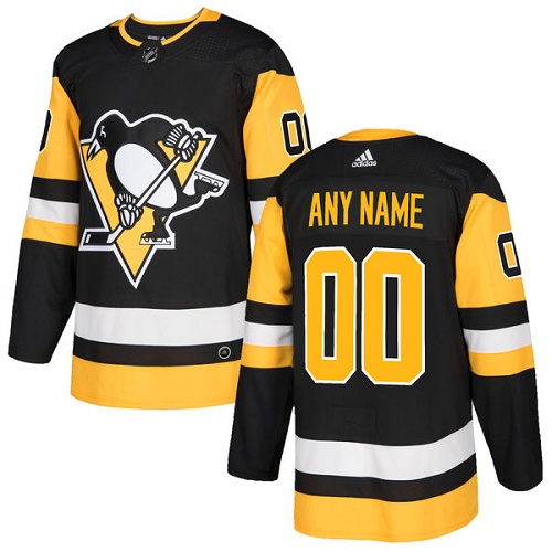 Men's Adidas Penguins Personalized Authentic Black Home NHL Jersey Men's Adidas Penguins Personalized Authentic Black Home NHL Jersey