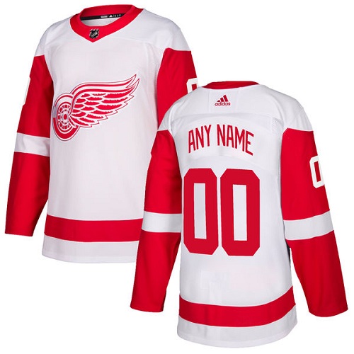 Men's Adidas Red Wings Personalized Authentic White Road NHL Jersey Men's Adidas Red Wings Personalized Authentic White Road NHL Jersey