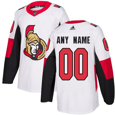 Men's Adidas Senators Personalized Authentic White Road NHL Jersey Men's Adidas Senators Personalized Authentic White Road NHL Jersey