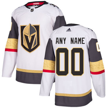 Men's Adidas Vegas Golden Knights Personalized Authentic White Road NHL Jersey Men's Adidas Vegas Golden Knights Personalized Authentic White Road NHL Jersey