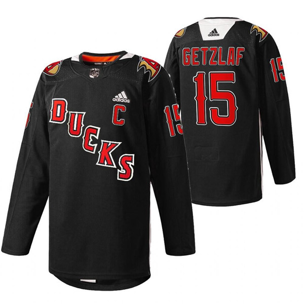 Men's Anaheim Ducks #15 Ryan Getzlaf 2022 Black Angels Night Stitched Jersey Men's Anaheim Ducks #15 Ryan Getzlaf 2022 Black Angels Night Stitched Jersey