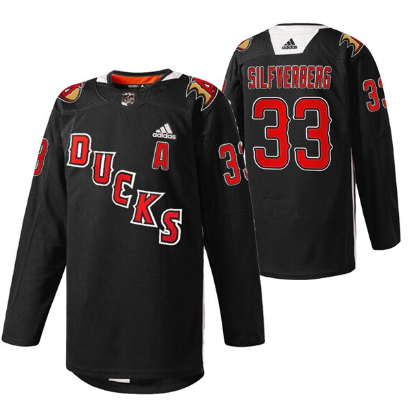 Men's Anaheim Ducks #33 Jakob Silfverberg 2022 Black Angels Night Stitched Jersey Men's Anaheim Ducks #33 Jakob Silfverberg 2022 Black Angels Night Stitched Jersey