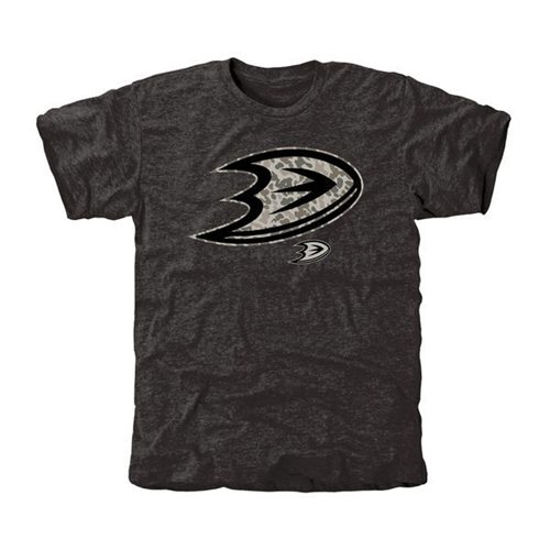 Men's Anaheim Ducks Black Rink Warrior T-Shirt Men's Anaheim Ducks Black Rink Warrior T-Shirt