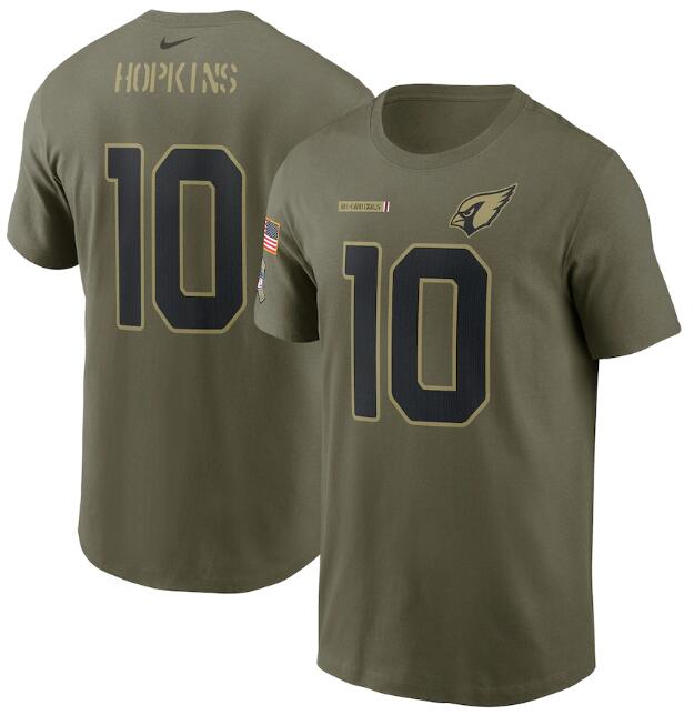 Men's Arizona Cardinals #10 DeAndre Hopkins 2021 Olive Salute To Service Legend Men's Arizona Cardinals #10 DeAndre Hopkins 2021 Olive Salute To Service Legend