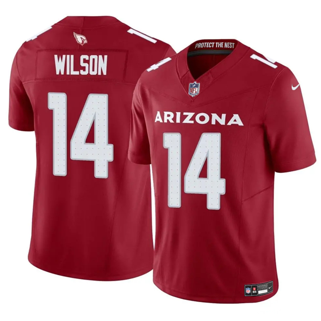 Men's Arizona Cardinals #14 Michael Wilson Red 2025 F.U.S.E. Vapor Untouchable Limited Stitched Jersey