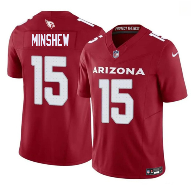 Men's Arizona Cardinals #15 Gardner Minshew Red 2026 F.U.S.E. Vapor Untouchable Limited Stitched Jersey Men's Arizona Cardinals #15 Gardner Minshew Red 2026 F.U.S.E. Vapor Untouchable Limited Stitched Jersey
