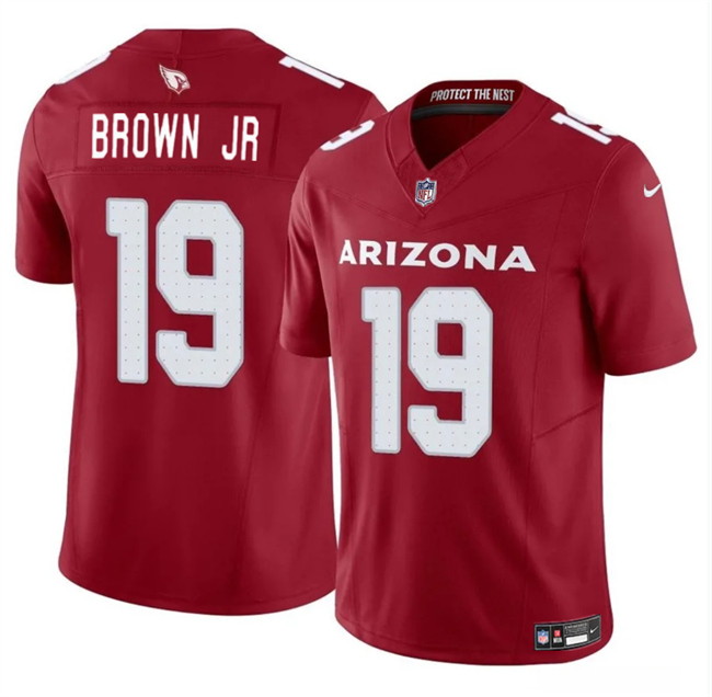 Men's Arizona Cardinals #19 Anthony Brown JR Red 2024 F.U.S.E. Vapor Untouchable Limited Stitched Men's Arizona Cardinals #19 Anthony Brown JR Red 2024 F.U.S.E. Vapor Untouchable Limited Stitched