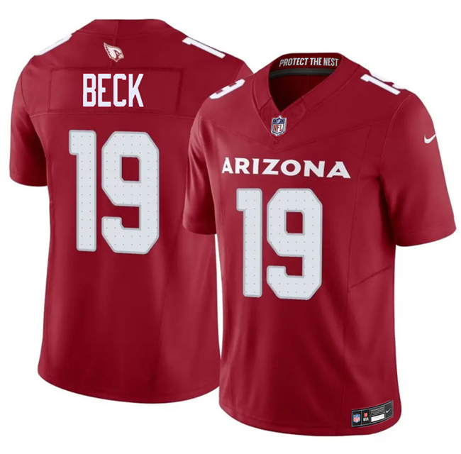 Men's Arizona Cardinals #19 Carson Beck Red 2026 Draft F.U.S.E. Vapor Untouchable Limited Stitched Jersey Men's Arizona Cardinals #19 Carson Beck Red 2026 Draft F.U.S.E. Vapor Untouchable Limited Stitched Jersey
