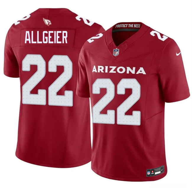 Men's Arizona Cardinals #22 Tyler Allgeier Red 2026 F.U.S.E. Vapor Untouchable Limited Stitched Jersey Men's Arizona Cardinals #22 Tyler Allgeier Red 2026 F.U.S.E. Vapor Untouchable Limited Stitched Jersey