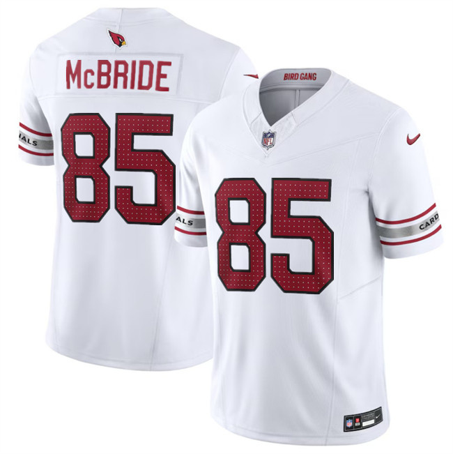 Men's Arizona Cardinals #85 Trey McBride White 2024 F.U.S.E. Vapor Untouchable Limited Stitched Jersey Men's Arizona Cardinals #85 Trey McBride White 2024 F.U.S.E. Vapor Untouchable Limited Stitched Jersey