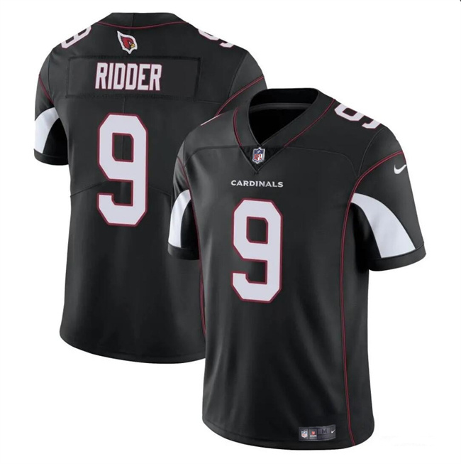 Men's Arizona Cardinals #9 Desmond Ridder Black Vapor Untouchable Limited Stitched Football Jersey Men's Arizona Cardinals #9 Desmond Ridder Black Vapor Untouchable Limited Stitched Football Jersey
