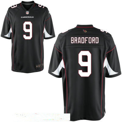 Men's Arizona Cardinals #9 Sam Bradford Black Alternate Stitched NFL Nike Elite Jersey Men's Arizona Cardinals #9 Sam Bradford Black Alternate Stitched NFL Nike Elite Jersey