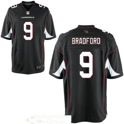 Men's Arizona Cardinals #9 Sam Bradford Black Alternate Stitched NFL Nike Game Jersey Men's Arizona Cardinals #9 Sam Bradford Black Alternate Stitched NFL Nike Game Jersey
