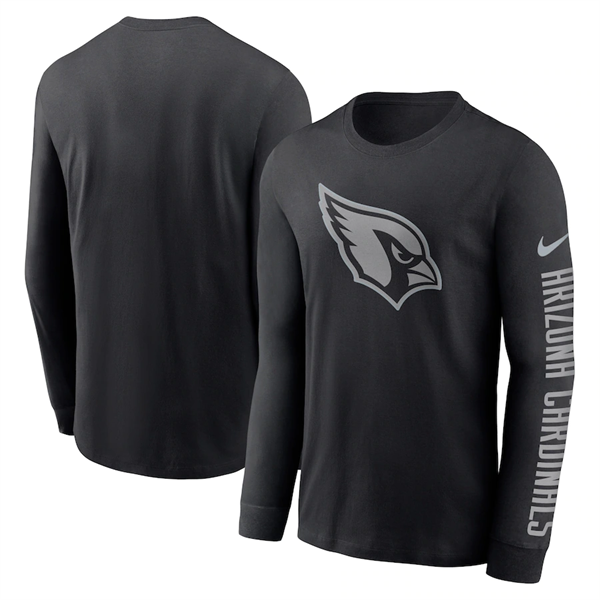 Men's Arizona Cardinals Black Long Sleeve T-Shirt Men's Arizona Cardinals Black Long Sleeve T-Shirt
