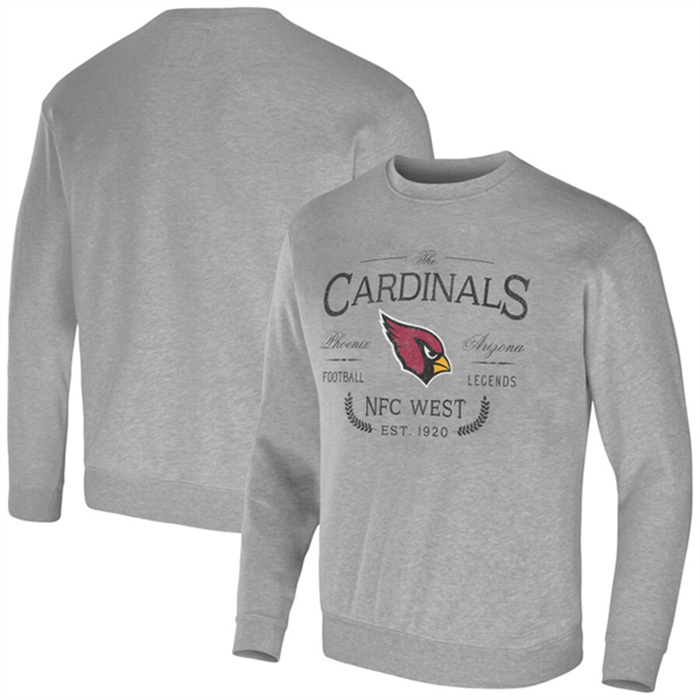 Men's Arizona Cardinals Gray Darius Rucker Collection Pullover Sweatshirt Men's Arizona Cardinals Gray Darius Rucker Collection Pullover Sweatshirt