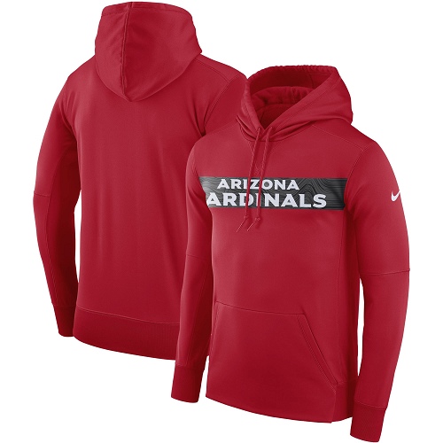 Men's Arizona Cardinals Nike Cardinal Sideline Team Performance Pullover Hoodie Men's Arizona Cardinals Nike Cardinal Sideline Team Performance Pullover Hoodie