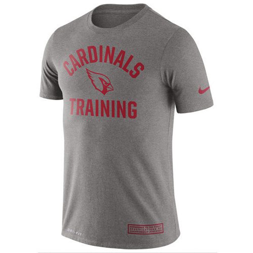 Men's Arizona Cardinals Nike Heathered Gray Training Performance T-Shirt Men's Arizona Cardinals Nike Heathered Gray Training Performance T-Shirt