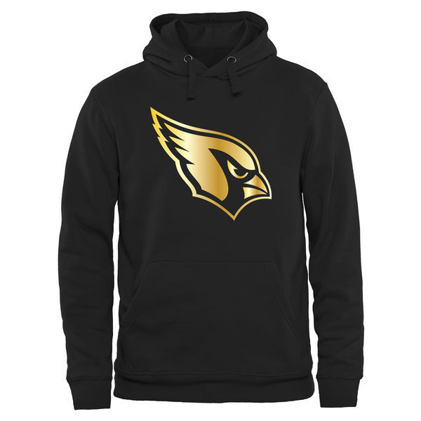 Men's Arizona Cardinals Pro Line Black Gold Collection Pullover Hoodie Men's Arizona Cardinals Pro Line Black Gold Collection Pullover Hoodie