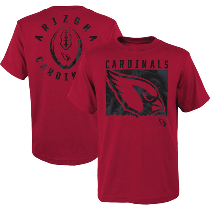 Men's Arizona Cardinals Red Preschool Liquid Camo Logo T-Shirt Men's Arizona Cardinals Red Preschool Liquid Camo Logo T-Shirt