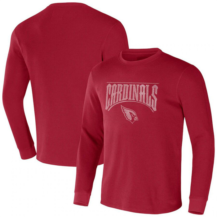 Men's Arizona Cardinals X Darius Rucker Collection Red Long Sleeve Thermal T-Shirt Men's Arizona Cardinals X Darius Rucker Collection Red Long Sleeve Thermal T-Shirt