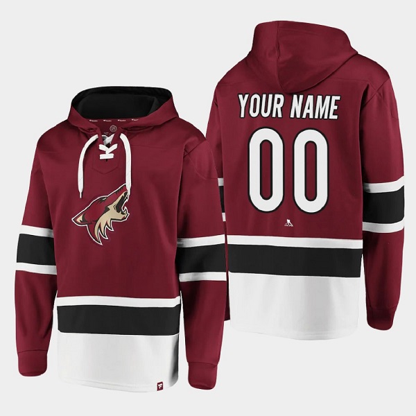 Men's Arizona Coyotes Active Player Custom Red All Stitched Sweatshirt Hoodie Men's Arizona Coyotes Active Player Custom Red All Stitched Sweatshirt Hoodie