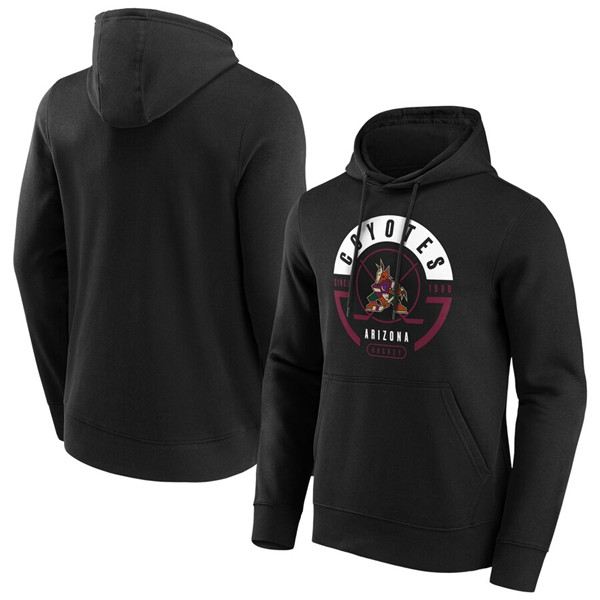 Men's Arizona Coyotes Black Block Party Hoodie Men's Arizona Coyotes Black Block Party Hoodie