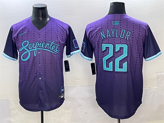 Men's Arizona Diamondbacks #22 Josh Naylor Purple 2025 City Connect Limited Stitched Baseball Jersey Men's Arizona Diamondbacks #22 Josh Naylor Purple 2025 City Connect Limited Stitched Baseball Jersey