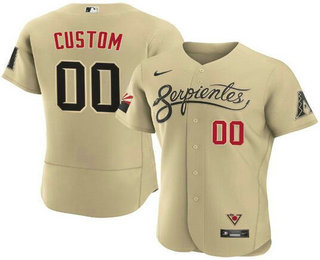 Men's Arizona Diamondbacks ACTIVE PLAYER Custom 2021 Gold City Connect Flex Base Stitched MLB Jersey Men's Arizona Diamondbacks ACTIVE PLAYER Custom 2021 Gold City Connect Flex Base Stitched MLB Jersey