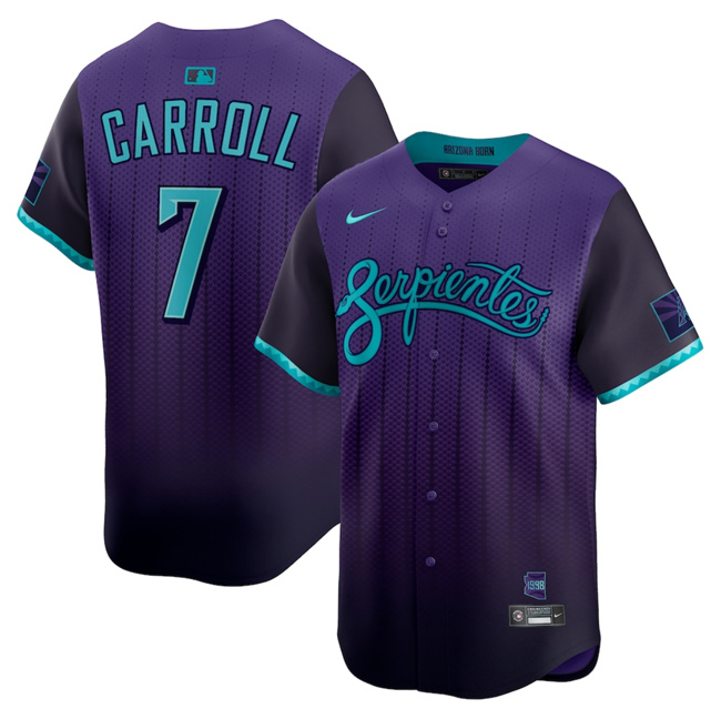 Men's Arizona Diamondbacks ACTIVE PLAYER Custom Purple 2025 City Connect Limited Stitched Baseball Jersey Men's Arizona Diamondbacks ACTIVE PLAYER Custom Purple 2025 City Connect Limited Stitched Baseball Jersey