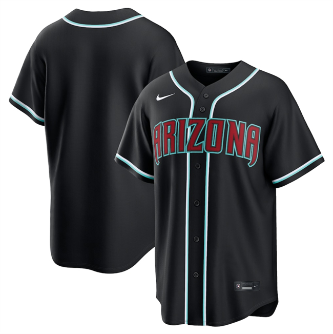 Men's Arizona Diamondbacks Blank 2026 Fashion Replica Black Out Stitched Baseball Jersey Men's Arizona Diamondbacks Blank 2026 Fashion Replica Black Out Stitched Baseball Jersey