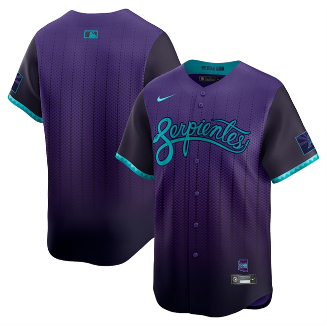 Men's Arizona Diamondbacks Blank Purple 2025 City Connect Limited Stitched Baseball Jersey Men's Arizona Diamondbacks Blank Purple 2025 City Connect Limited Stitched Baseball Jersey