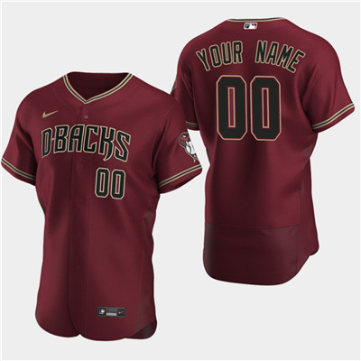 Men's Arizona Diamondbacks Custom 2020 Alternate Flexbase Jersey Men's Arizona Diamondbacks Custom 2020 Alternate Flexbase Jersey