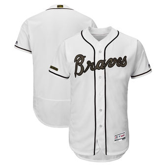 Men's Atlanta Braves Majestic White 2018 Memorial Day Authentic Collection Flex Base Team Custom Jersey Men's Atlanta Braves Majestic White 2018 Memorial Day Authentic Collection Flex Base Team Custom Jersey