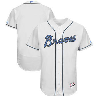 Men's Atlanta Braves Majestic White Father's Day FlexBase Team Jersey