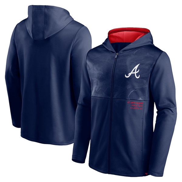 Men's Atlanta Braves Navy Jackets Men's Atlanta Braves Navy Jackets