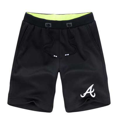 Men's Atlanta Braves Team Logo Black Baseball Shorts