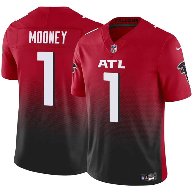 Men's Atlanta Falcons #1 Darnell Mooney Red 2024 F.U.S.E. Vapor Untouchable Limited Stitched Football Jersey Men's Atlanta Falcons #1 Darnell Mooney Red 2024 F.U.S.E. Vapor Untouchable Limited Stitched Football Jersey