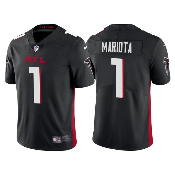 Men's Atlanta Falcons #1 Marcus Mariota Black Vapor Untouchable Limited Stitched Jersey Men's Atlanta Falcons #1 Marcus Mariota Black Vapor Untouchable Limited Stitched Jersey