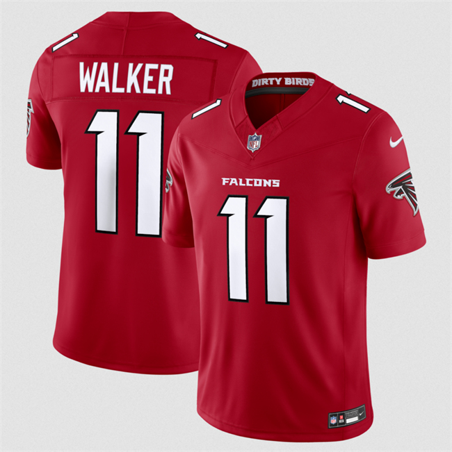 Men's Atlanta Falcons #11 Jalon Walker Red 2026 New F.U.S.E. Vapor Untouchable Limited Stitched Football Jersey Men's Atlanta Falcons #11 Jalon Walker Red 2026 New F.U.S.E. Vapor Untouchable Limited Stitched Football Jersey