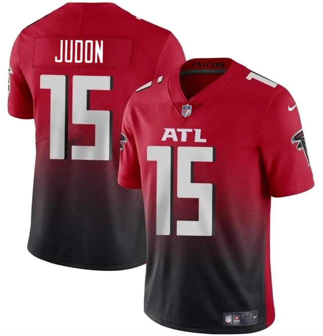 Men's Atlanta Falcons #15 Matthew Judon Red Black Vapor Untouchable Limited Stitched Football Jersey
