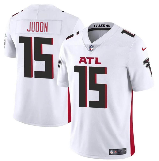 Men's Atlanta Falcons #15 Matthew Judon White Vapor Untouchable Limited Stitched Football Jersey Men's Atlanta Falcons #15 Matthew Judon White Vapor Untouchable Limited Stitched Football Jersey