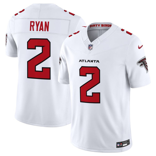 Men's Atlanta Falcons #2 Matt Ryan White 2026 New F.U.S.E. Vapor Untouchable Limited Stitched Football Jersey Men's Atlanta Falcons #2 Matt Ryan White 2026 New F.U.S.E. Vapor Untouchable Limited Stitched Football Jersey