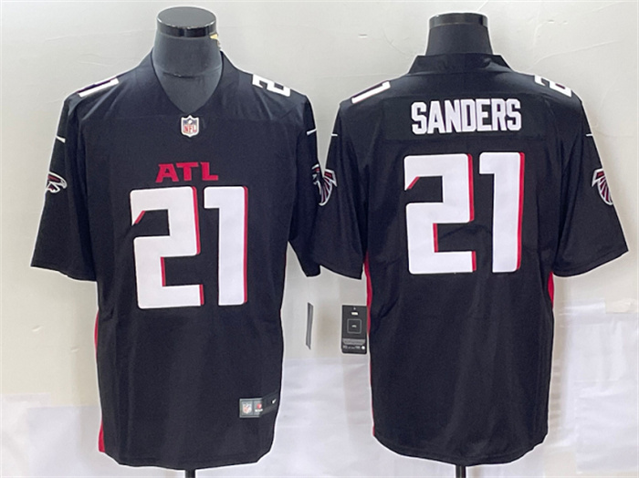 Men's Atlanta Falcons #21 Deion Sanders Black Vapor Untouchable Limited Stitched Jersey Men's Atlanta Falcons #21 Deion Sanders Black Vapor Untouchable Limited Stitched Jersey