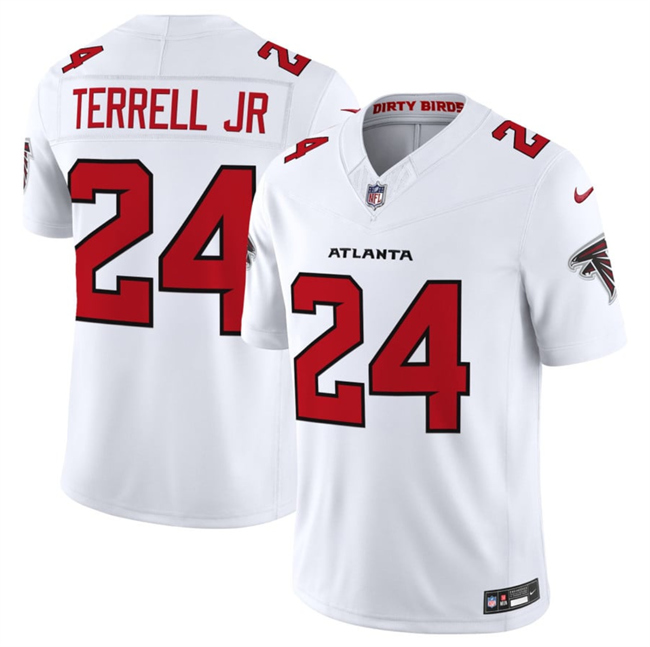 Men's Atlanta Falcons #24 A.J. Terrell White 2026 New F.U.S.E. Vapor Untouchable Limited Stitched Football Jersey Men's Atlanta Falcons #24 A.J. Terrell White 2026 New F.U.S.E. Vapor Untouchable Limited Stitched Football Jersey