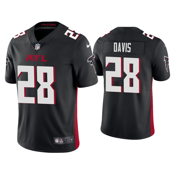 Men's Atlanta Falcons #28 Mike Davis Black Vapor Untouchable Limited Stitched Jersey Men's Atlanta Falcons #28 Mike Davis Black Vapor Untouchable Limited Stitched Jersey