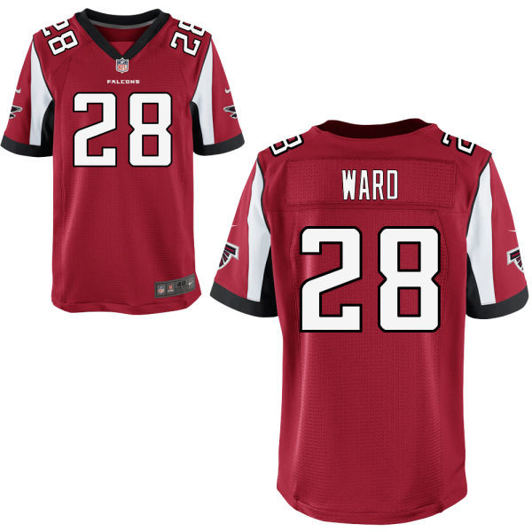 Men's Atlanta Falcons #28 Terron Ward Nike Red Custom Elite Jersey