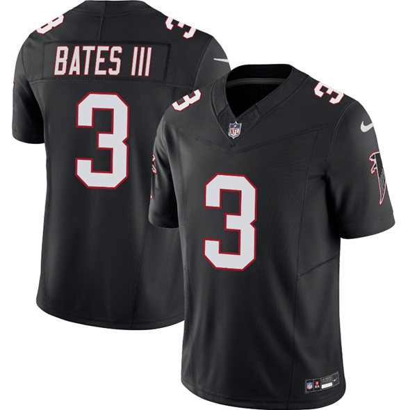 Men's Atlanta Falcons #3 Jessie Bates III Black F.U.S.E. Vapor Untouchable Limited Stitched Football Jersey Men's Atlanta Falcons #3 Jessie Bates III Black F.U.S.E. Vapor Untouchable Limited Stitched Football Jersey