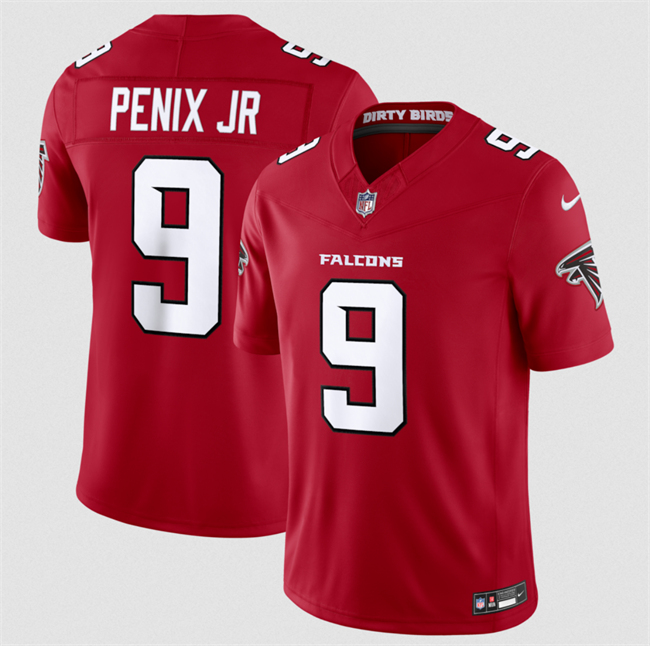 Men's Atlanta Falcons #9 Michael Penix Jr. Red 2026 New F.U.S.E. Vapor Untouchable Limited Stitched Football Jersey Men's Atlanta Falcons #9 Michael Penix Jr. Red 2026 New F.U.S.E. Vapor Untouchable Limited Stitched Football Jersey