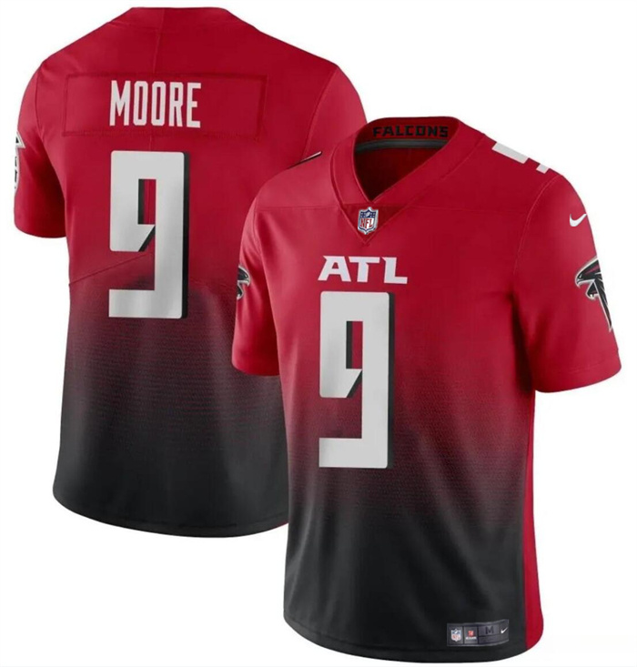 Men's Atlanta Falcons #9 Rondale Moore Red Black Vapor Untouchable Limited Stitched Football Jersey Men's Atlanta Falcons #9 Rondale Moore Red Black Vapor Untouchable Limited Stitched Football Jersey