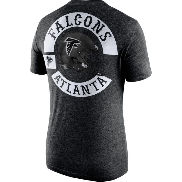 Men's Atlanta Falcons Nike Black Helmet Tri Blend T-Shirt2 Men's Atlanta Falcons Nike Black Helmet Tri Blend T-Shirt2